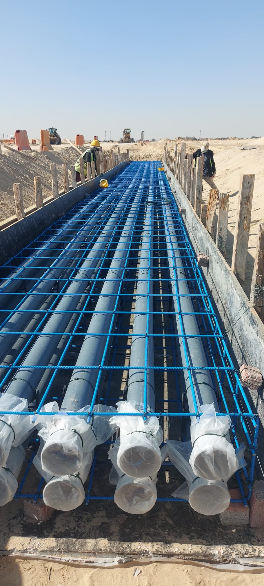 Trench reinforcement works